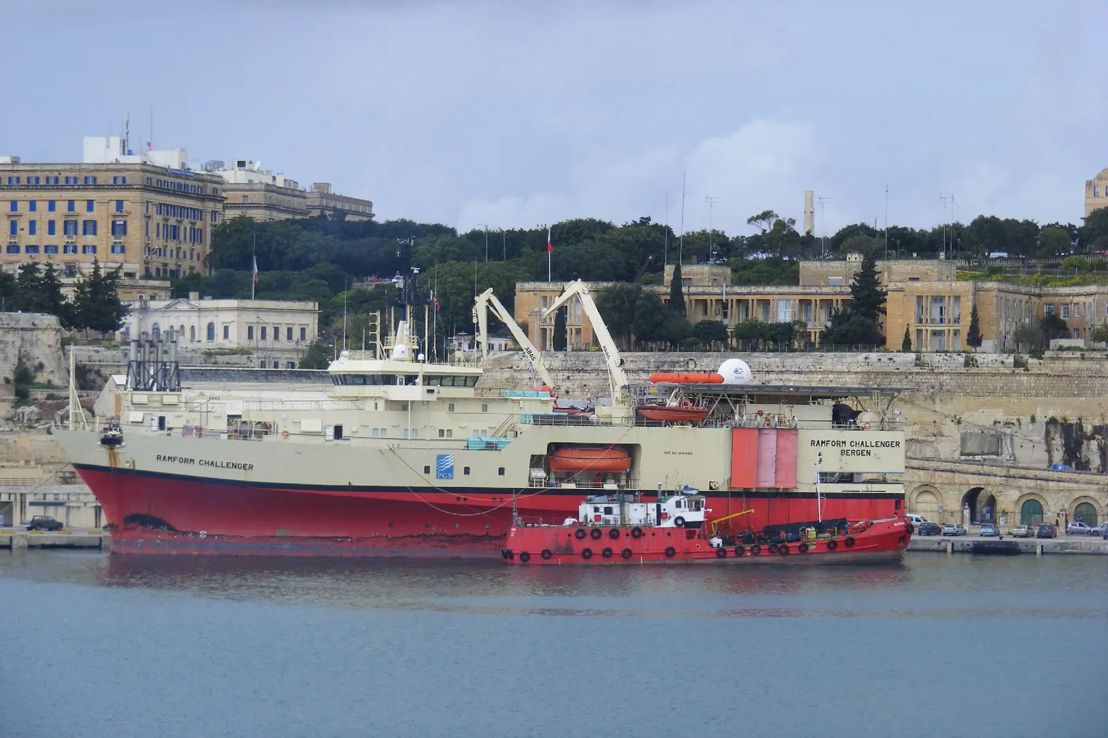 The seismic survey vessel Ramform Challenger
